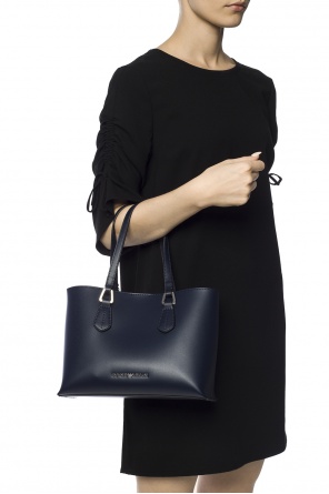 Hand bag with logo, zdjęcie 2 Hand bag with logo od Emporio Armani